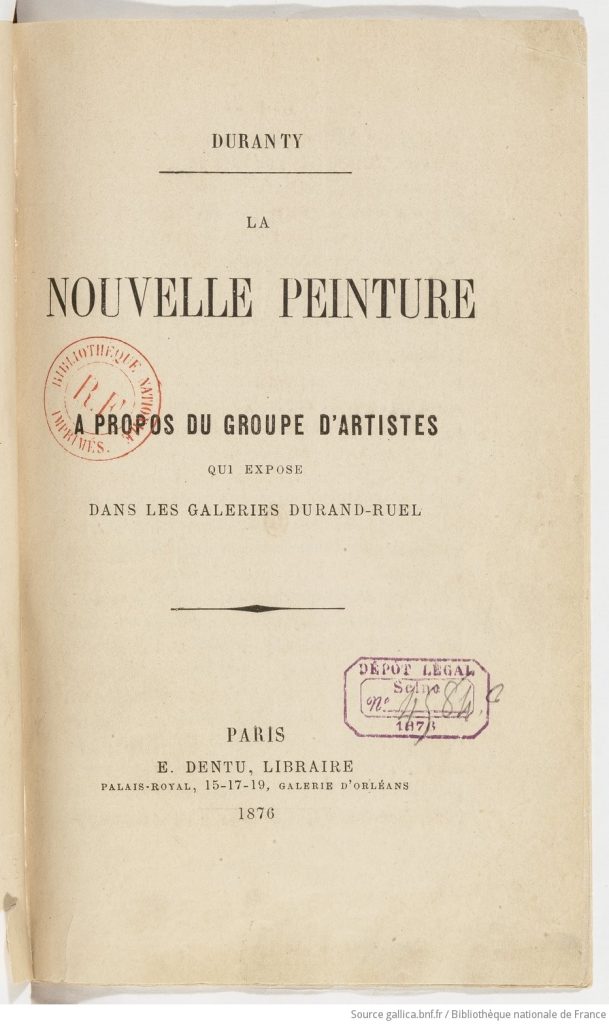 Duranty's book cover reveals it as a Paris publication.