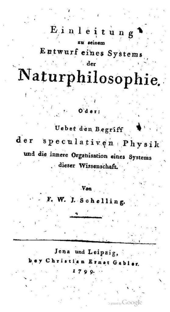 The cover of a german tome on natural philosophy.