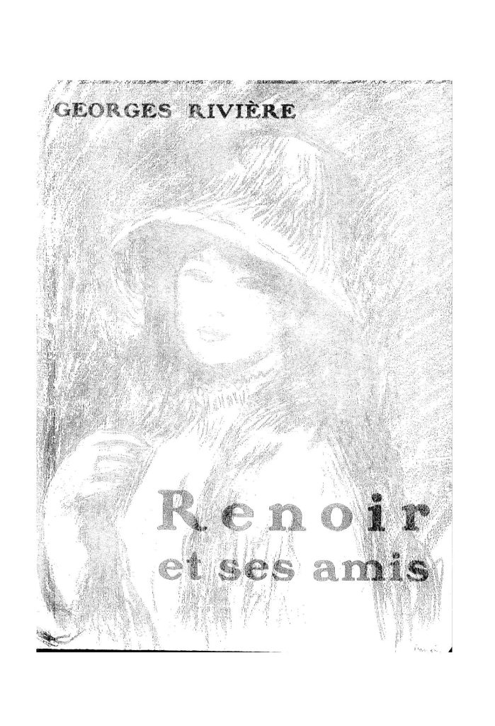 The cover of Rivière's book as an etched portrait of a woman.