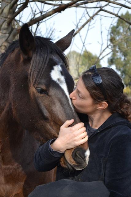 Author with horse.